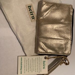 Beirn Snakeskin Wristlet